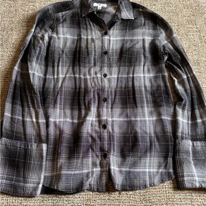 BP Plaid Shirt in Black and White